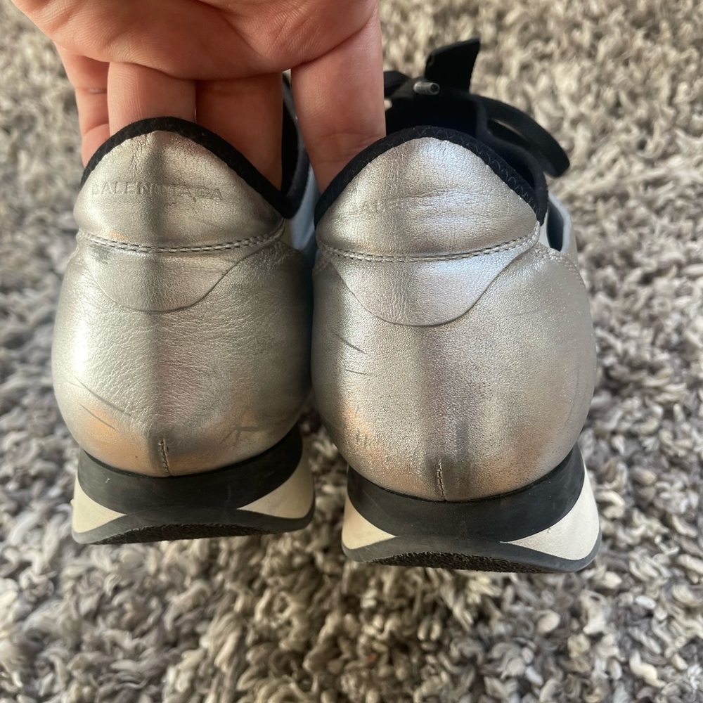 Balenciaga grey/silver sneakers women’s size 40 EU US 9.5 - Picture 6 of 8